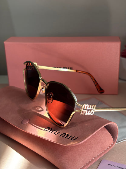 Gafas miu miu color café