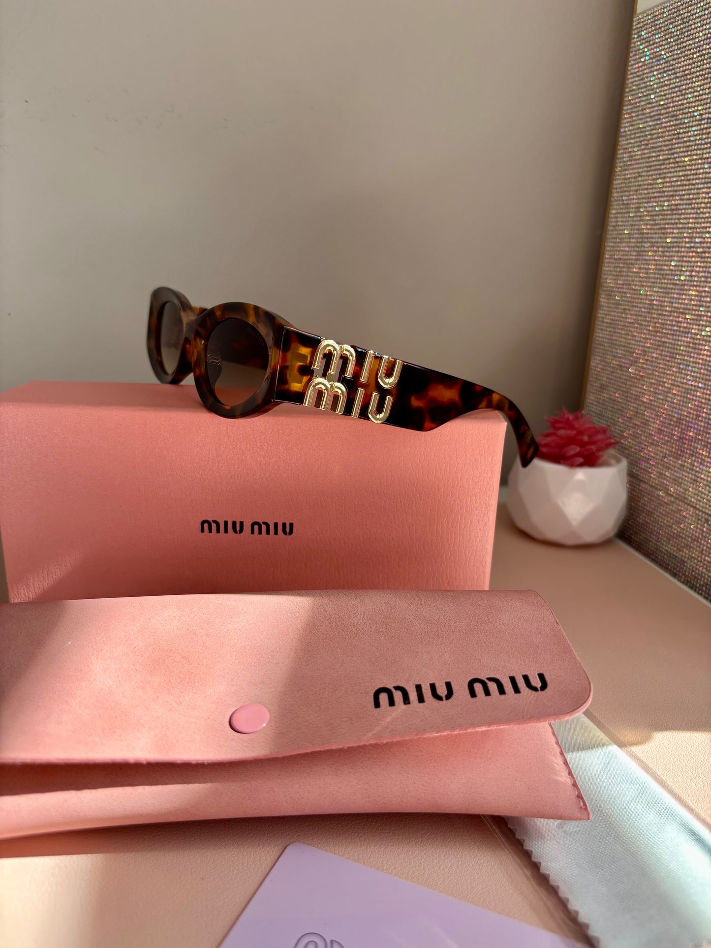 Gafas miu leopardo