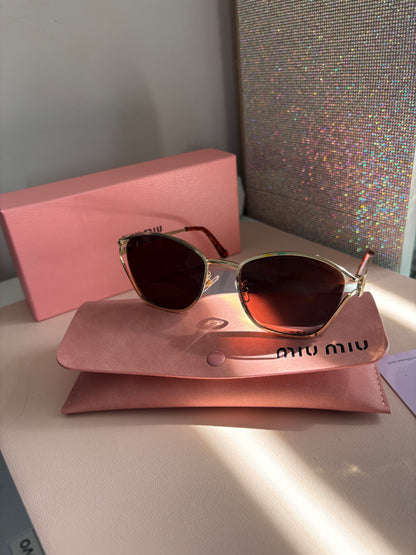 Gafas miu miu color café