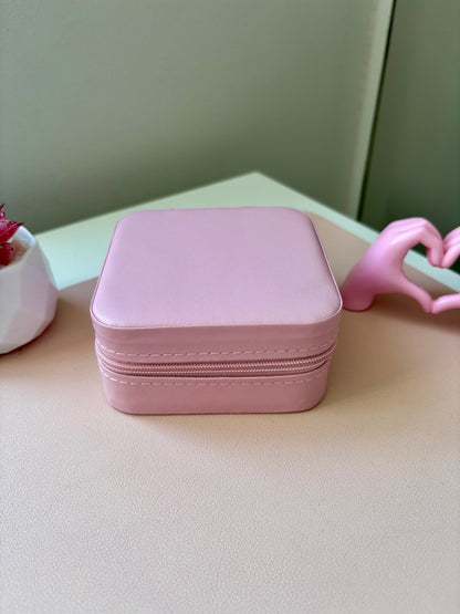 💖 Joyero portátil rosado 💖