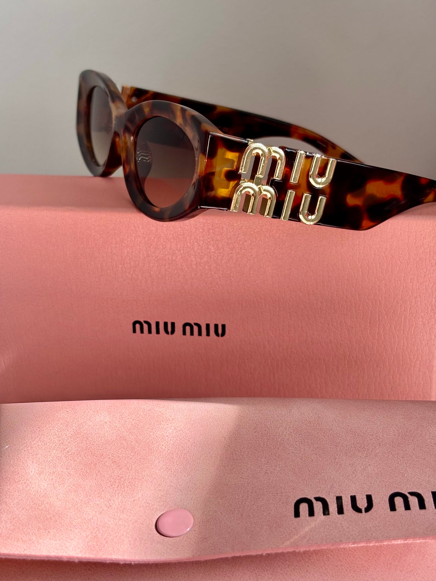 Gafas miu leopardo