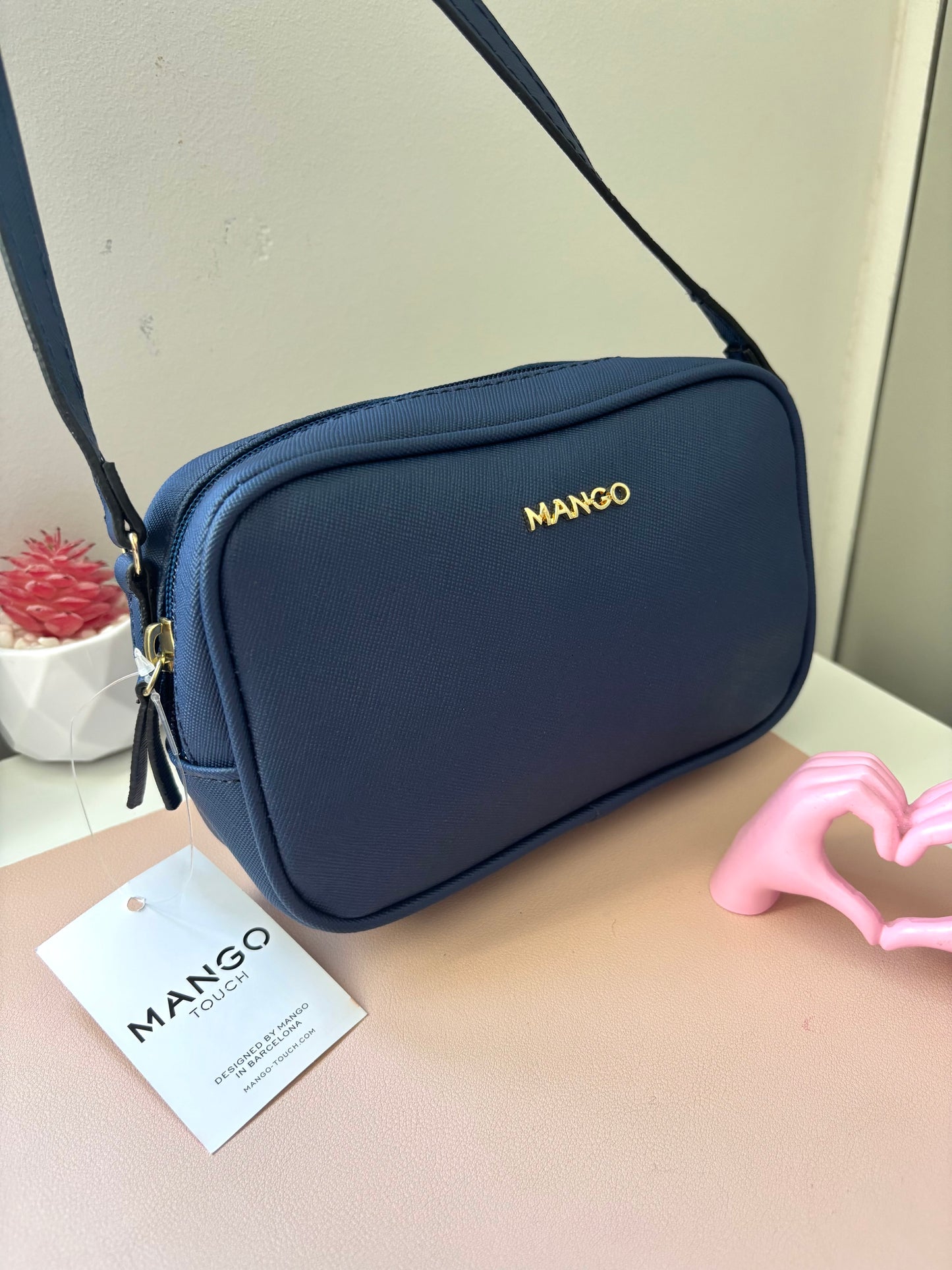 Bandolera azul marino