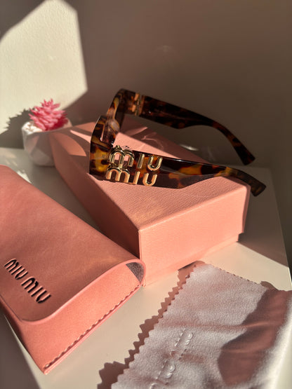 Gafas ovaladas leopardo
